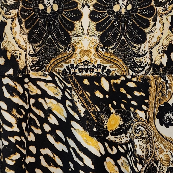 NWOT Nicki Minaj Collection Black and Gold Skater Mini Dress - Picture 4 of 4